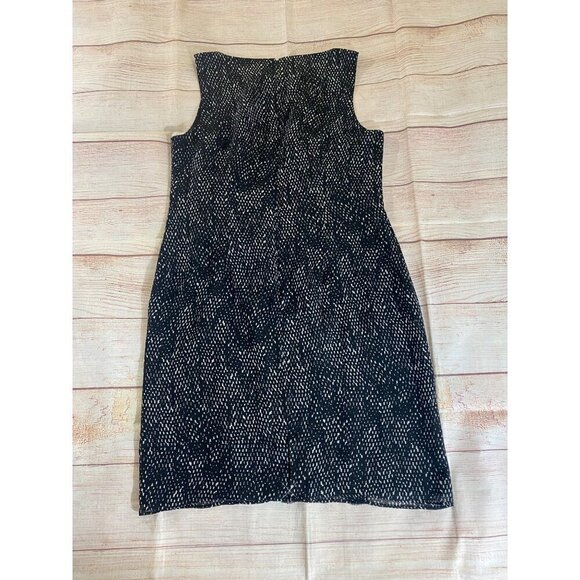 Ann Taylor Womnen's 100% Silk Sleeveless Ruffle Front Dress - 12 - Picture 12 of 14